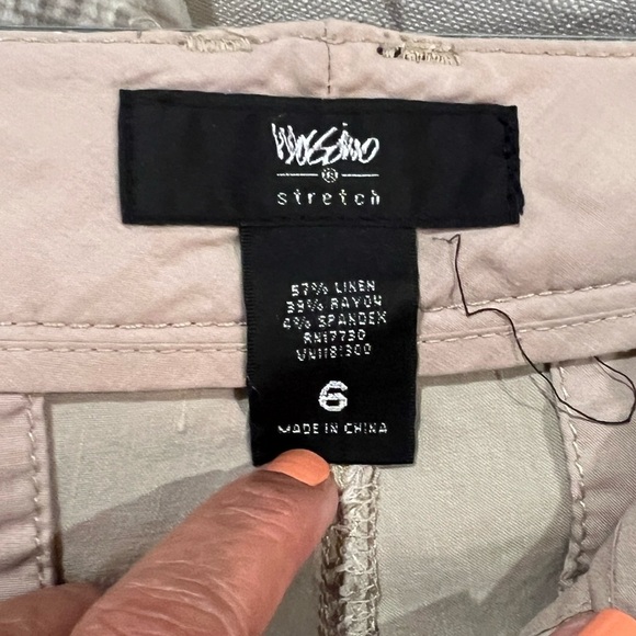 Mossimo size 6 stretch linen blend shorts - Picture 2 of 8